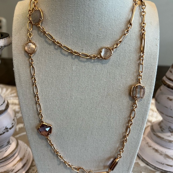 Kendra Scott Natalia Rose Gold Necklace - Picture 2 of 11